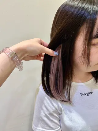 カラー エクステ🎀 暖色カラー🎀amiのヘアスタイル
