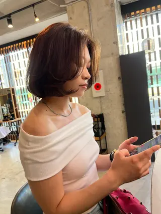ショート カラー haruka ♡レイヤー/透明感のヘアスタイル