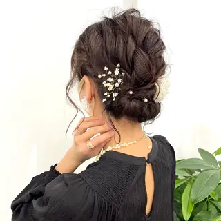 ミディアム ヘアアレンジ HIROKO / 透明感暖色カラー🎀のヘアスタイル