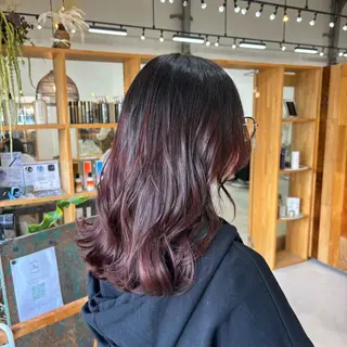 セミロング カラー 大西 未来のヘアスタイル