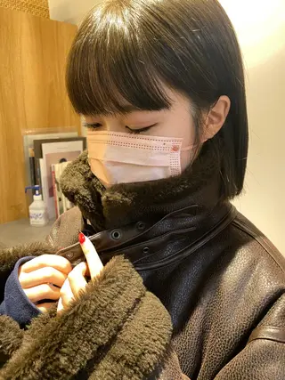 ミディアム カラー 砂原 ひよりのヘアスタイル
