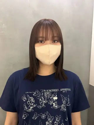 ミディアム カラー 🦖ミニボブ/ボブ /MOEKA🦕のヘアスタイル