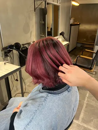 ショート カラー 透明感♥韓国ヘア HINAのヘアスタイル