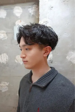 ショート パーマ メンズ tension 【テンション】のヘアスタイル