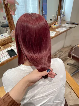 ミディアム カラー cut/nail ▫️イチカ🌻のネイルデザイン