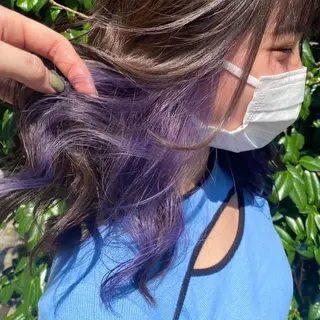 ミディアム カラー マンツーマン女性 美容師 奏のヘアスタイル