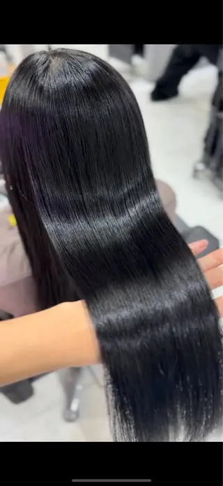 ロング カラー 髪質改善 艶髪矯正 エクステ かいり✂️のヘアスタイル