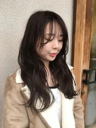ミディアム セミロング ロング カラー ヘアアレンジ 酒井 透のヘアスタイル