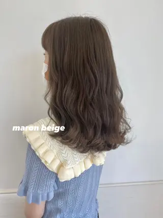 セミロング カラー GOODDAY ヘアサロンのヘアスタイル