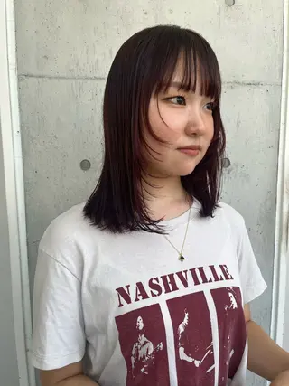 ミディアム カラー yukari/ 立川美容室のヘアスタイル