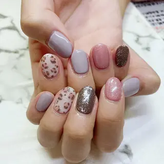 ロング カラー ネイル Q Free nailsのネイルデザイン