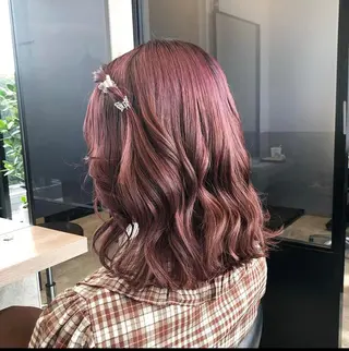 ミディアム カラー パーマ ヘアアレンジ メンズ キッズ stylist 🌸 kana.のヘアスタイル