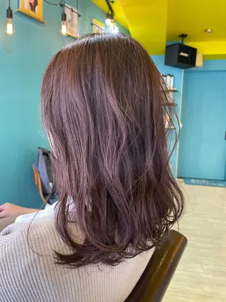 ミディアム 末石 智のヘアスタイル