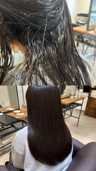 セミロング 🩷レイヤーカット 🩷切りっぱなしボブのヘアスタイル