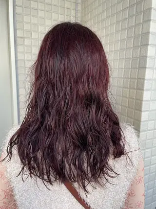 セミロング カラー パーマ 🎀レイヤー/パーマ カラー/ai🎀のヘアスタイル
