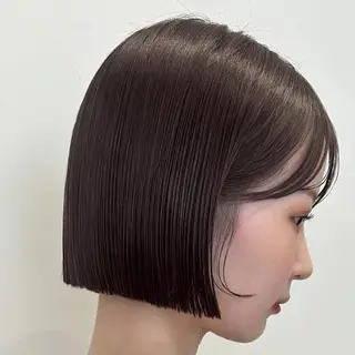 saki‪🌱‬♡ /ボブ/透明感カラーのヘアスタイル