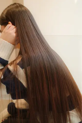 ロング カラー パーマ ヘアアレンジ メンズ 髪質改善縮毛矯正 ブリーチなしRYOのヘアスタイル