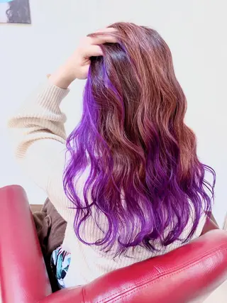 ロング カラー YURI ✨のヘアスタイル