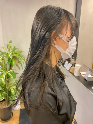 ロング デザインカラー/ボブ ブリーチカラー/ユリのヘアスタイル