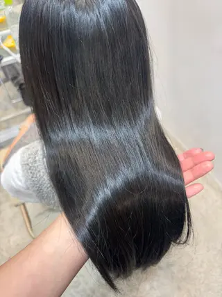 ロング カラー 透明感カラー／ パーマ／まりなのヘアスタイル
