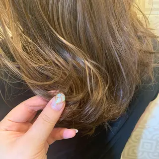 ミディアム カラー Tamagawa Sakiのヘアスタイル