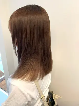 カラー 垢抜け 雰囲気アップ ふにゅう ののかのヘアスタイル