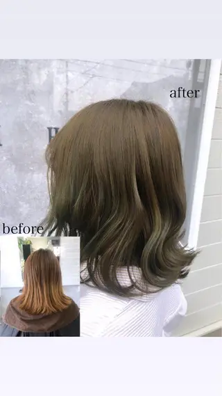 ミディアム カラー 韓国ヘア🇰🇷 RYOTAのヘアスタイル