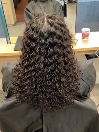 ロング パーマ 渋谷/フェード/ 國分 翔のヘアスタイル