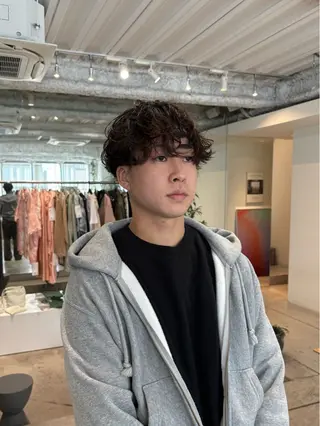 パーマ メンズ ANY/メンズ特化/ シバヤ ユウキのヘアスタイル