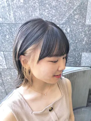 ミディアム カラーアンドケアリタ kitamuuuのヘアスタイル