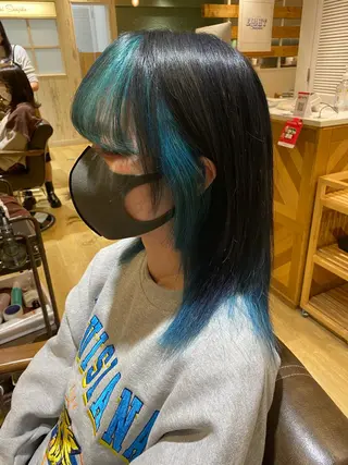 ミディアム カラー kawabe maikoのヘアスタイル