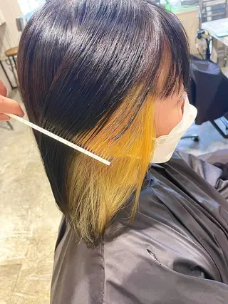 ミディアム カラー ヘアアレンジ ☂️カトウ ケイゴ☂️のヘアスタイル