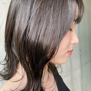ミディアム カラー フリーランス美容師 MIZUKIのヘアスタイル