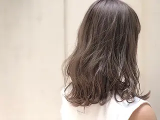 セミロング カラー 及川 祐輔のヘアスタイル