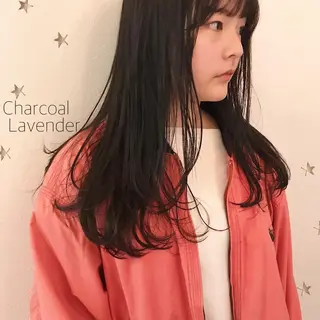 ロング カラー 市川 千夏のヘアスタイル