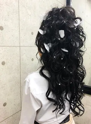 ロング 京都最安価エクステ muuka🦋のヘアスタイル