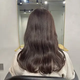 セミロング カラー 【表参道】Ruri デジタルパーマのヘアスタイル