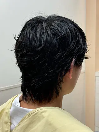 セミロング パーマ メンズ 💈Hisa ／ 理容師💈のヘアスタイル