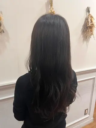 ロング カラー よしだ しおりのヘアスタイル