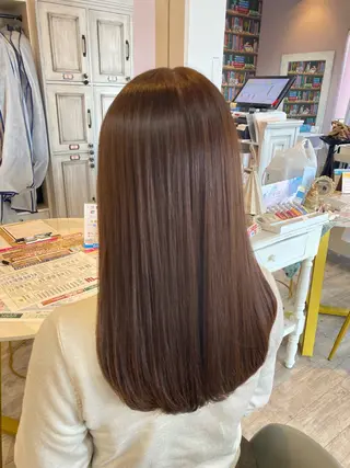 ロング かまだ しおりのヘアスタイル