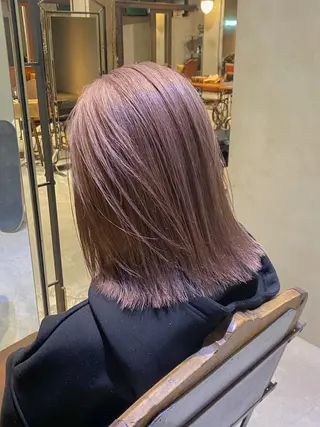 セミロング カラー 海外デザイン🇺🇸 石渡諒太のヘアスタイル
