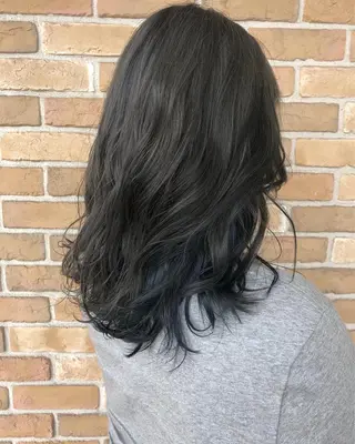 セミロング カラー ヘアアレンジ ❣️倉敷❣️美髪 カラー能登一成のヘアスタイル