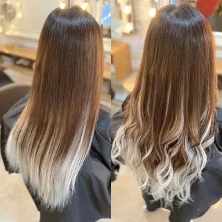 ロング カラー ヘアアレンジ Hair Make Salon ZEROのヘアスタイル
