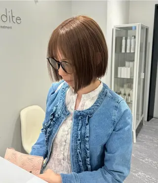 カラー 柔らかい透明感カラー 🎀maria🎀のヘアスタイル