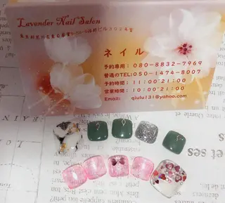 ネイル ラベンダー💖日暮里 ルル💖ネイルのネイルデザイン