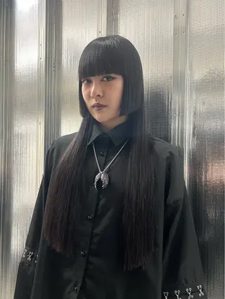 ロング カラー 北浦 雅のヘアスタイル