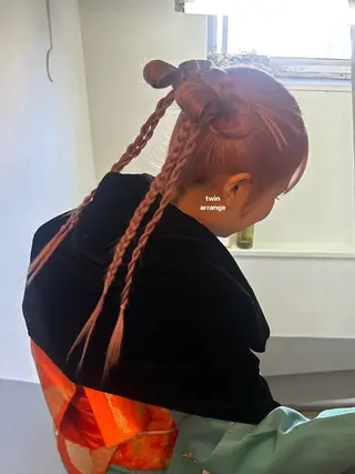 ロング ヘアアレンジ 暖色カラー/レイヤー 🌙 オノユリカのヘアスタイル