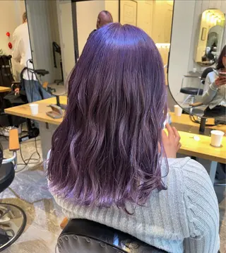 セミロング カラー 💘韓国レイヤー上 品カラーruru💘のヘアスタイル