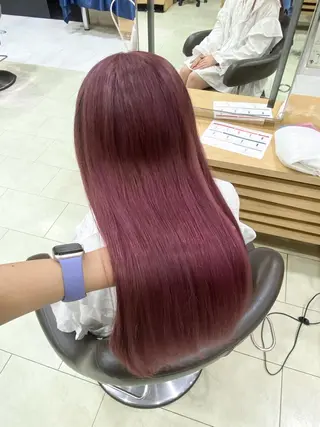 セミロング 暖色ｶﾗｰ/ﾚｲﾔｰ ｶｯﾄ/Yunaのヘアスタイル
