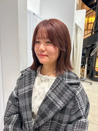 ミディアム カラー ヘアアレンジ yuka .のヘアスタイル